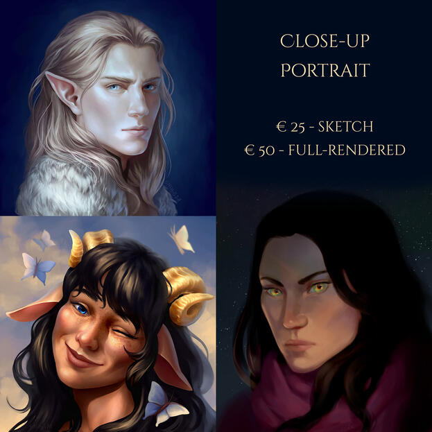 Close-Up Portrait Commission