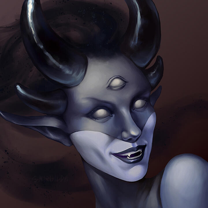 Demon portrait