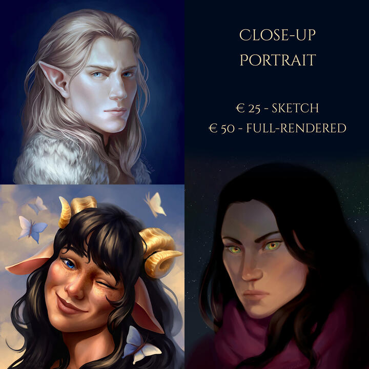 Close-Up Portrait Commission